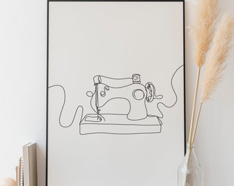 Sewing Machine, an art print by Random Line - INPRNT