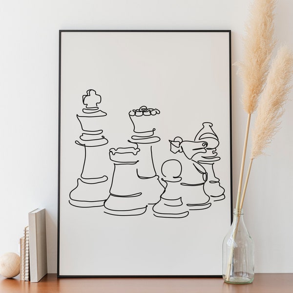Minimalist Chess Set - Etsy