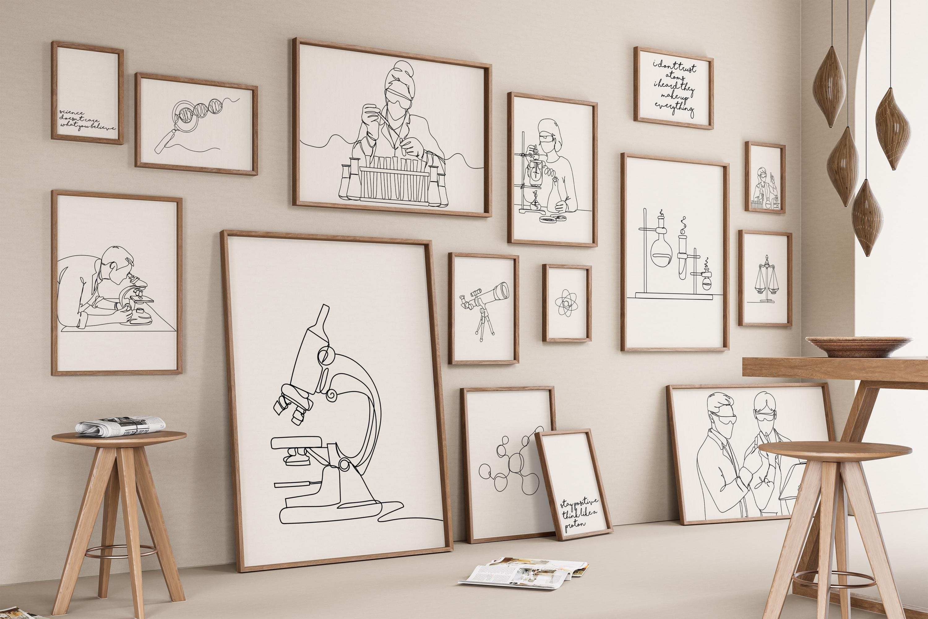 Art mural breveté au microscope électronique Poster, toile ou encadré