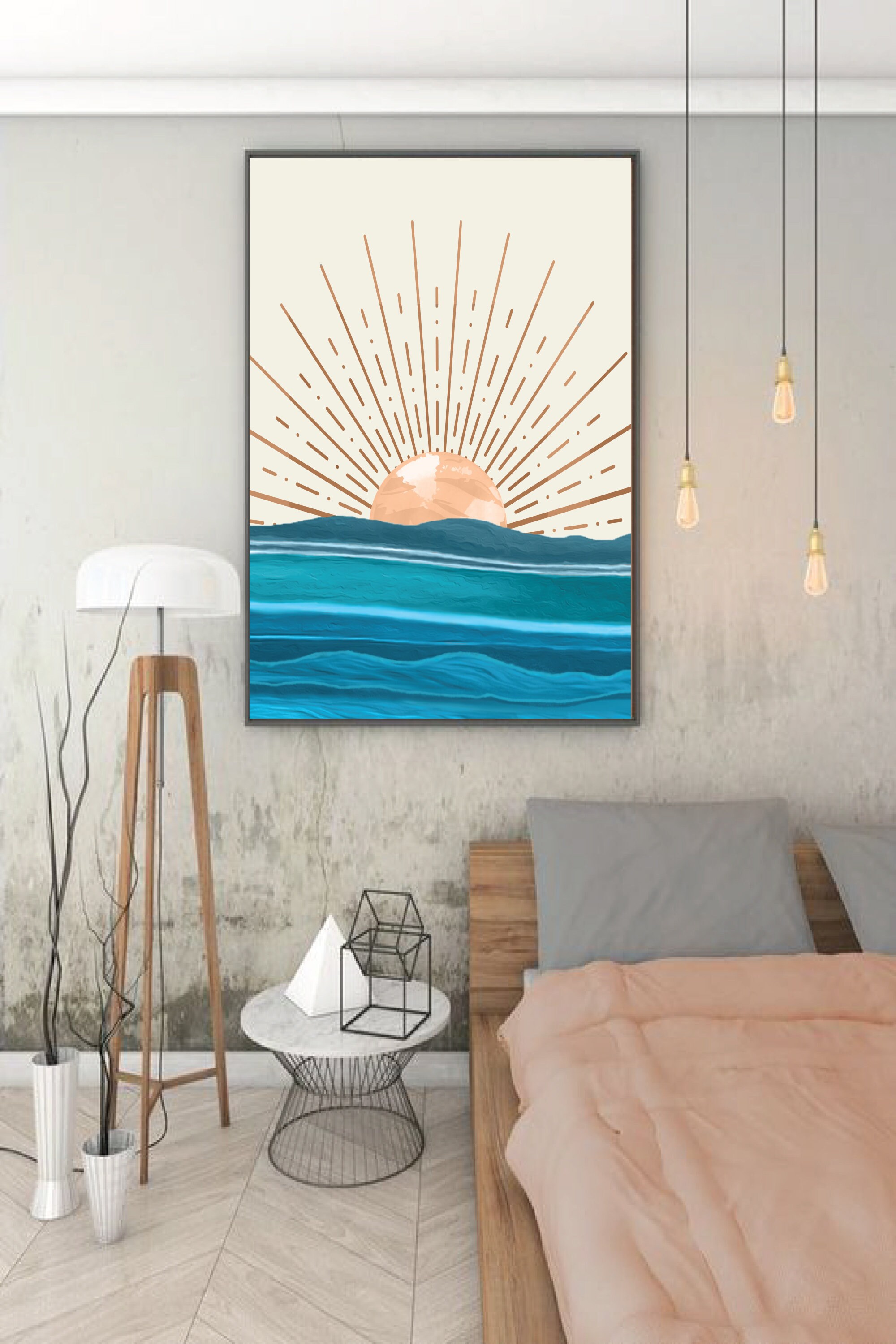 Sunrise wall art Sunrise wall decor Sunrise printable Etsy
