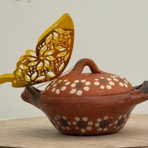 Mini Mexican Keepsake: 3" cazuelita de Barro