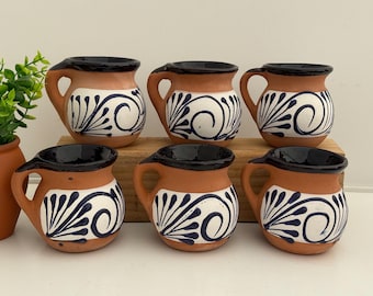 Mexican Ceramic mugs set of 6pcs