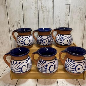 Mexican Ceramic mugs set of 6pcs