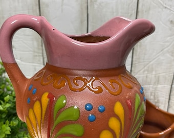 Mexico pottery Mexican ceramic creamer jar/pitcher/short pitcher/jarra cremera cafetera