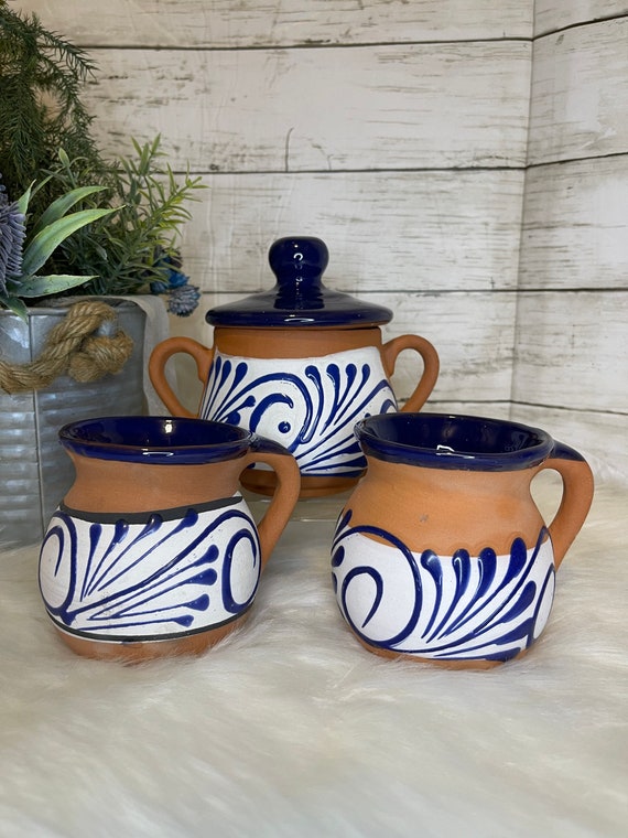 Mexican Pottery Hand Made Canister and Mug Tea/coffee Set. Etsy