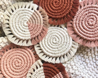 Set of 4 Macrame Coasters