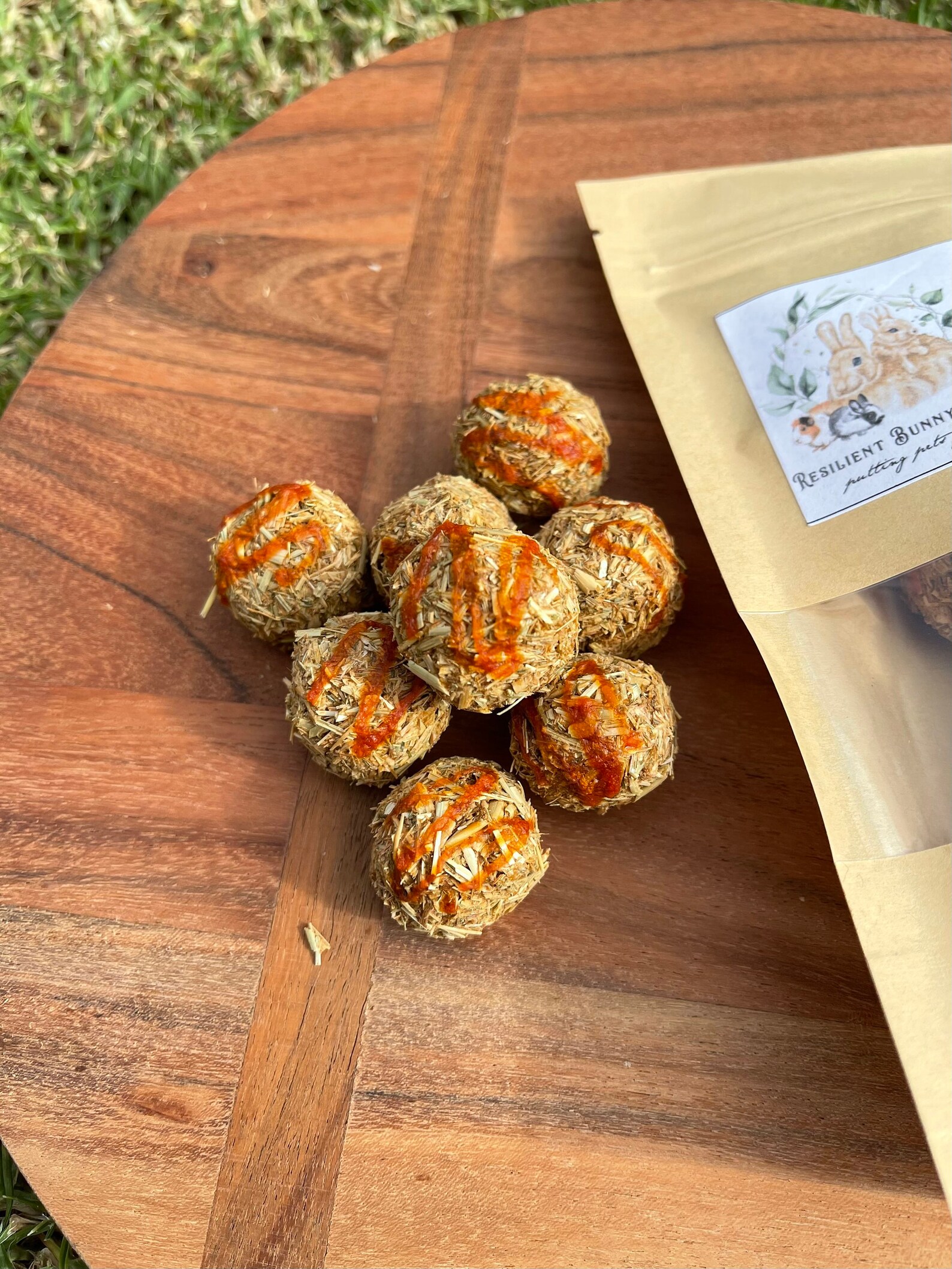 Papaya Balls/ Rabbit Treats/Guinea pig Treats/Homemade/Pet Etsy