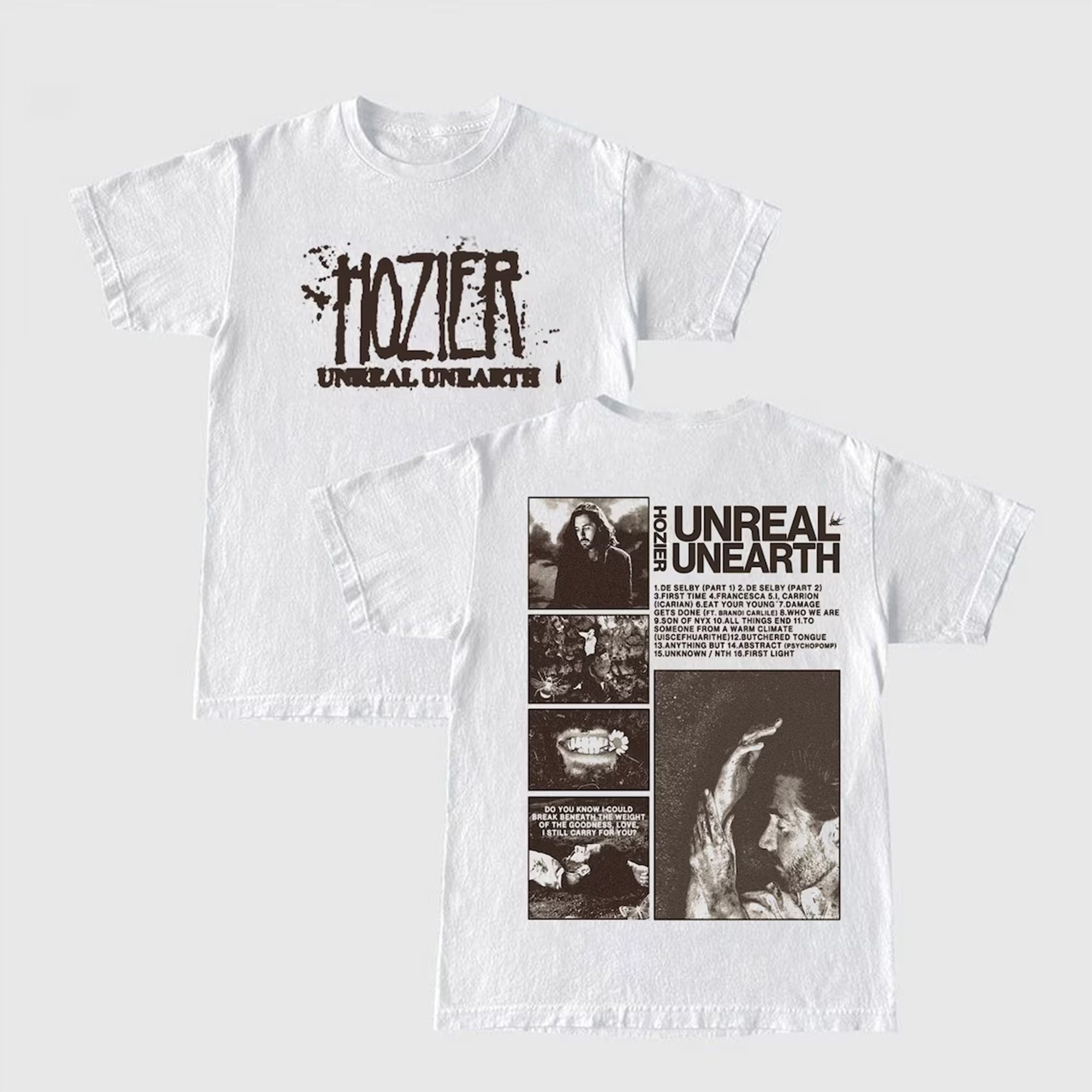 Hozier Unreal Unearth list Shirt, Hozier Music Shirt, No Grave Can Hold Down