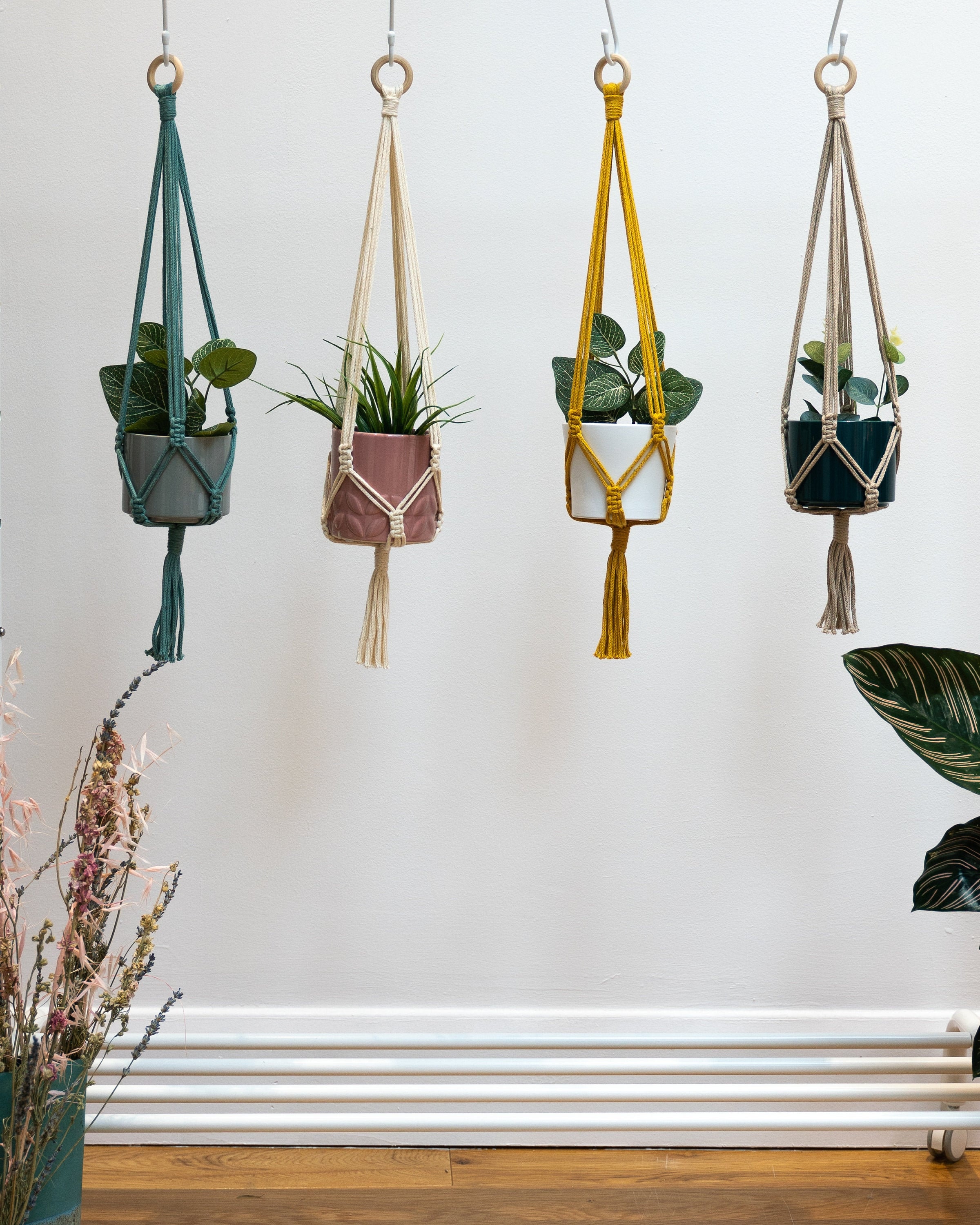 Macrame pot holders deals