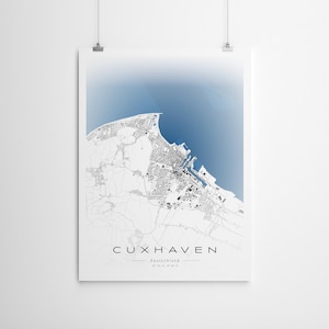 Stadtplan Cuxhaven. Personalisiertes Poster I Qualitätsdruck I Alle Größen verfügbar