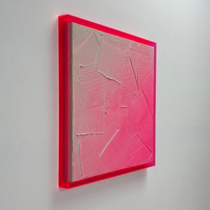 Handmade fluorescent acrylic glass frame in many colors for canvases - canvas frames - shadow gap frames - neon frames