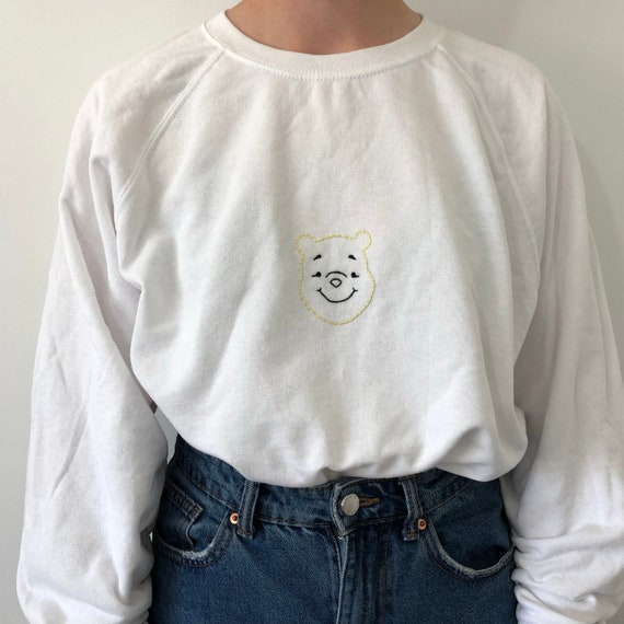 winnie the pooh embroidered sweatshirt