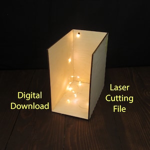Book Nook Box with open top, Digital Download DFX DIY, Laser Cutting File