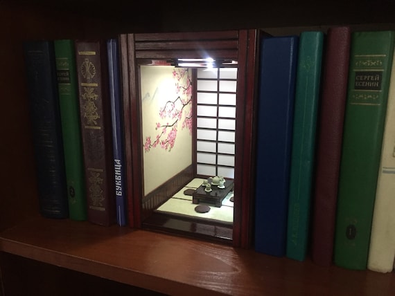 Miniature Bookshelf Decoration, Bookshelf Miniature Insert