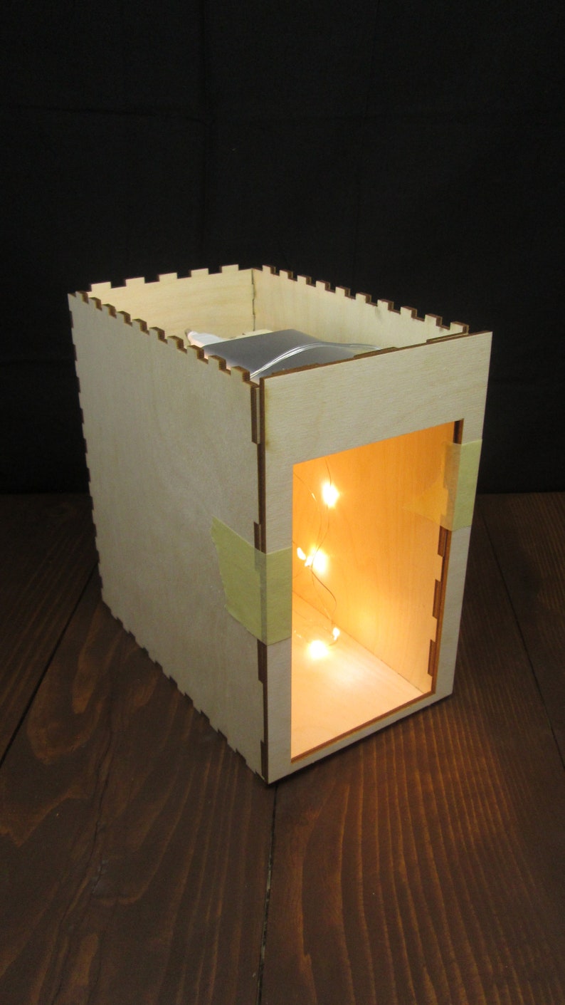 Book Nook Box With Double Wall, Digital Download DFX DIY, Laser Cutting ...