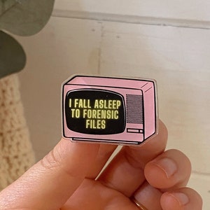 Crime Junkie True Crime Aesthetic Enamel Pin True Crime Gifts Horror Pin Spooky Pin Goth Enamel Pin Funny Enamel Pin Enamel Pin Cute