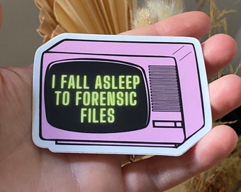 Forensic Files, True Crime Sticker, Crime Junkie, SSDGM, True Crime Fan Sticker, Water Bottle Sticker, True Crime Gift, Murderino Sticker