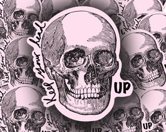 Skull Sticker Spiritual Stickers Witchy Stickers Positive Stickers Positivity Stickers Self Love Sticker Motivational Sticker Goth Stickers