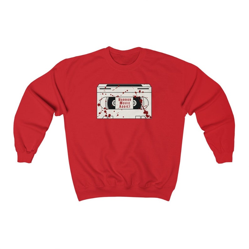Horror Sweater Halloween Crewneck Spooky Sweater Alt Clothing Horror Movies Goth Clothes Horror Merch Horror Movie Gifts Gothic Hoodie image 4