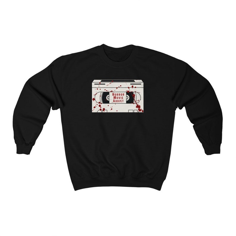 Horror Sweater Halloween Crewneck Spooky Sweater Alt Clothing Horror Movies Goth Clothes Horror Merch Horror Movie Gifts Gothic Hoodie image 5