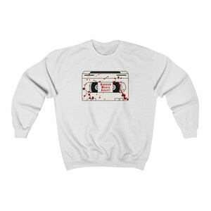 Horror Sweater Halloween Crewneck Spooky Sweater Alt Clothing Horror Movies Goth Clothes Horror Merch Horror Movie Gifts Gothic Hoodie image 3