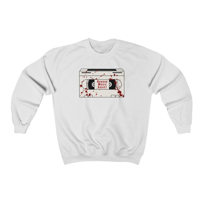 Horror Sweater Halloween Crewneck Spooky Sweater Alt Clothing Horror Movies Goth Clothes Horror Merch Horror Movie Gifts Gothic Hoodie image 3