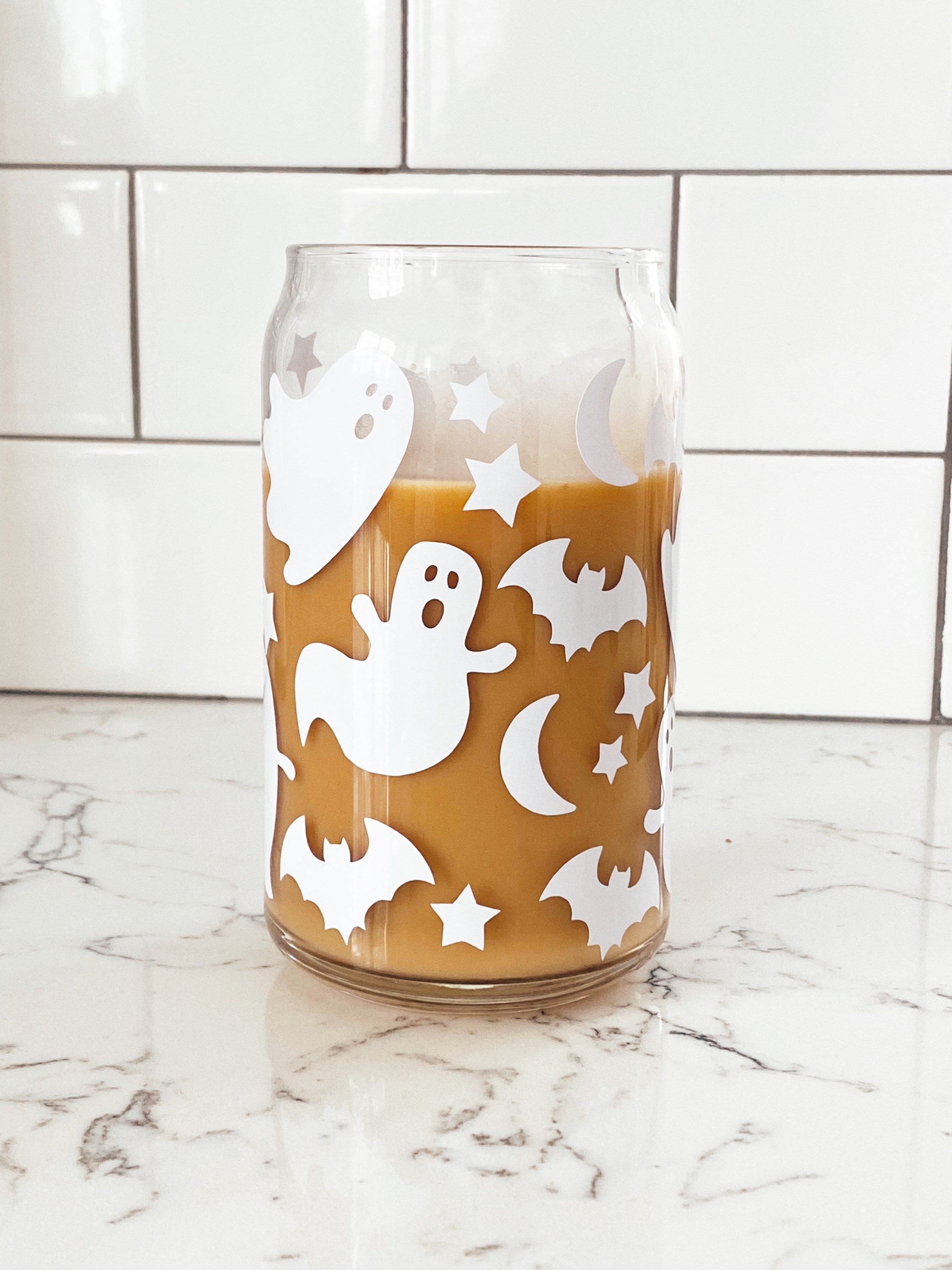 16oz Frosted Witches Halloween Beer Can Glass 480ml Custom Decor Ghost Iced  Coffee Cup - China Glass Cup and Drinking Cup price