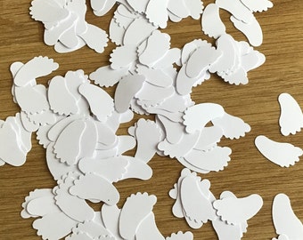 Baby Feet Confetti: Table Sprinkles, Choice of Colour Baby Shower Decor (200 ct)