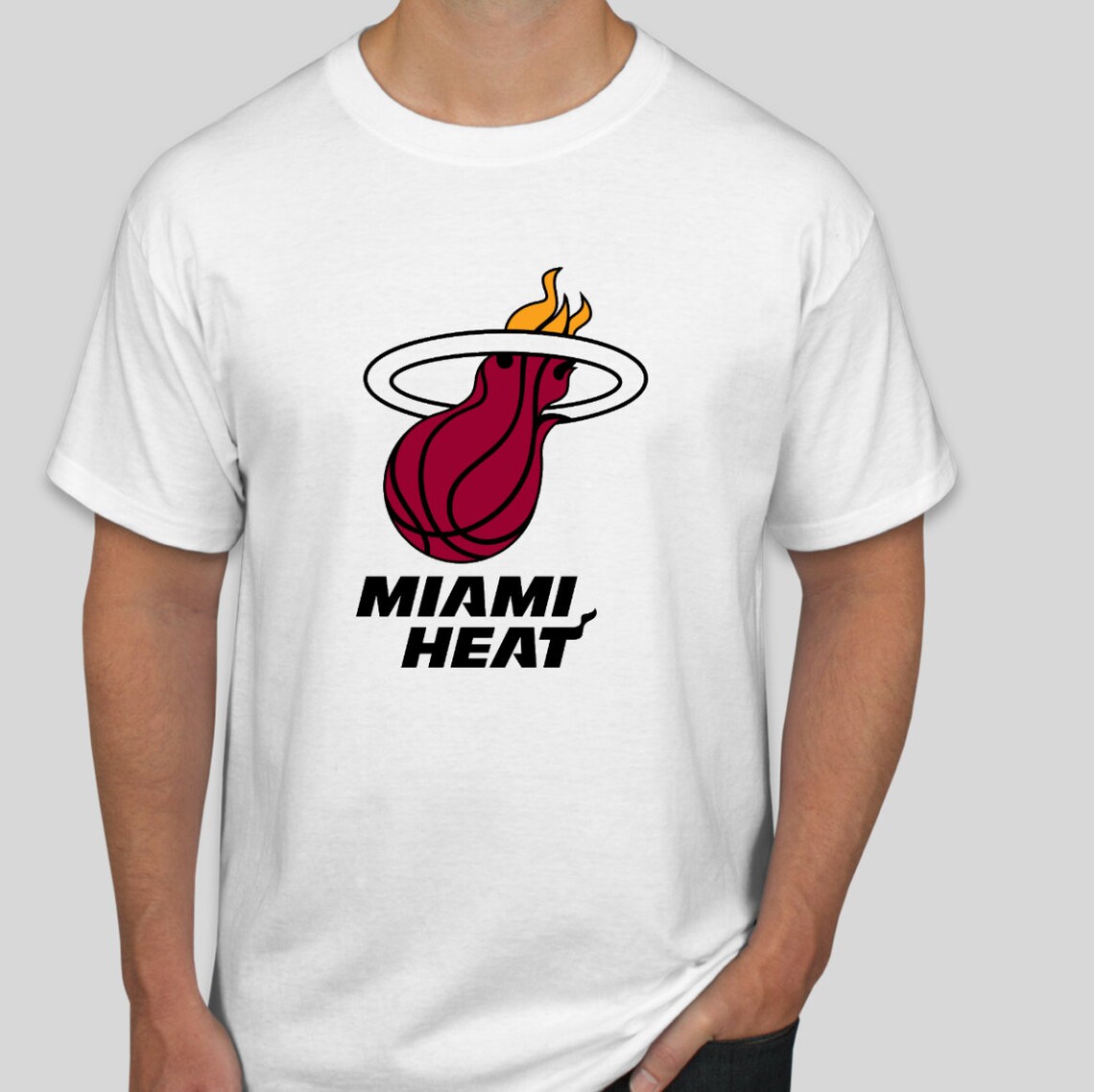 Miami Heat Basketball Tshirt Miami Heat Tee Graphic Tee Etsy