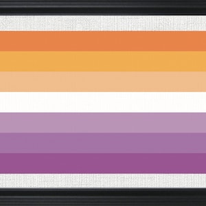 Lesbian Pride Flag Digital Cross Stitch Pattern