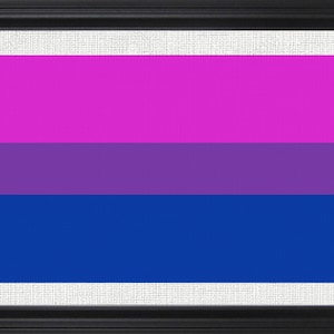 Bisexual Pride Flag Digital Cross Stitch Pattern