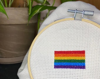 Neutrois Pride Flag Cross Stitch Pattern