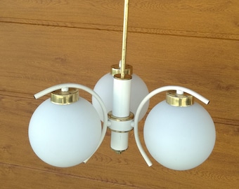 1970s Space Age Sputnik Lamp, Richard Essig, EMI Poljčane Yugoslavia / Mid Century Modern Light / 70s Space Age Lighting