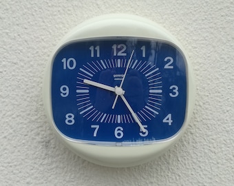 Space Age Capsule Wall Clock Gorenje Yugoslavia / 70s Bubble Clock / Retro Clock
