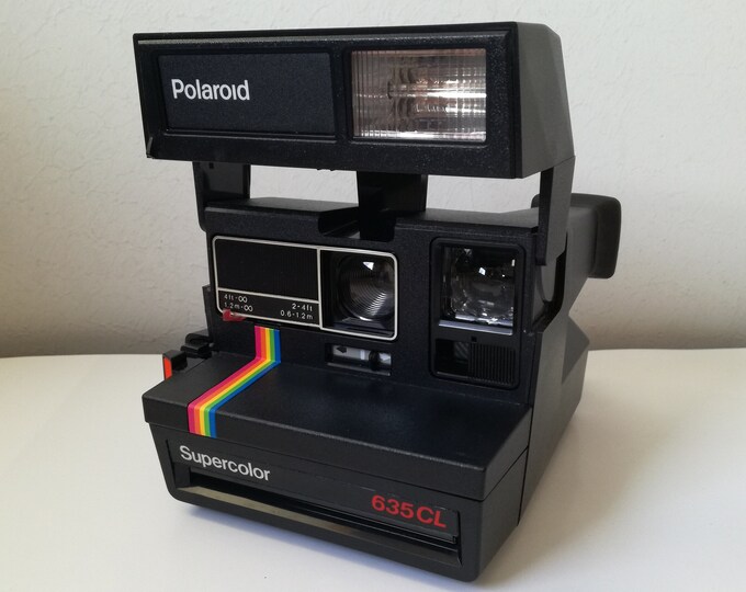 Polaroid 635 CL Supercolor Instant Camera / Vintage Polaroid 600 Camera / 1980s Instant Camera