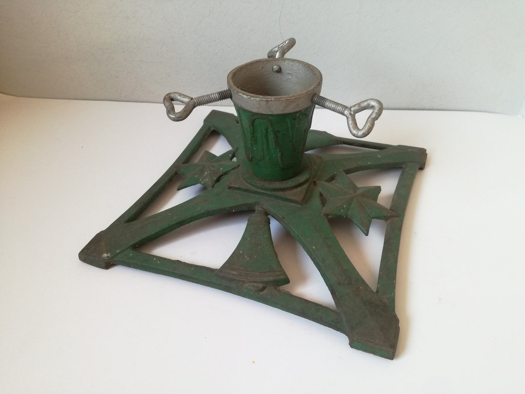 Vintage Christmas Tree Stand / 1960s Cast Iron Tree Stand / Vintage Christmas Decor Etsy