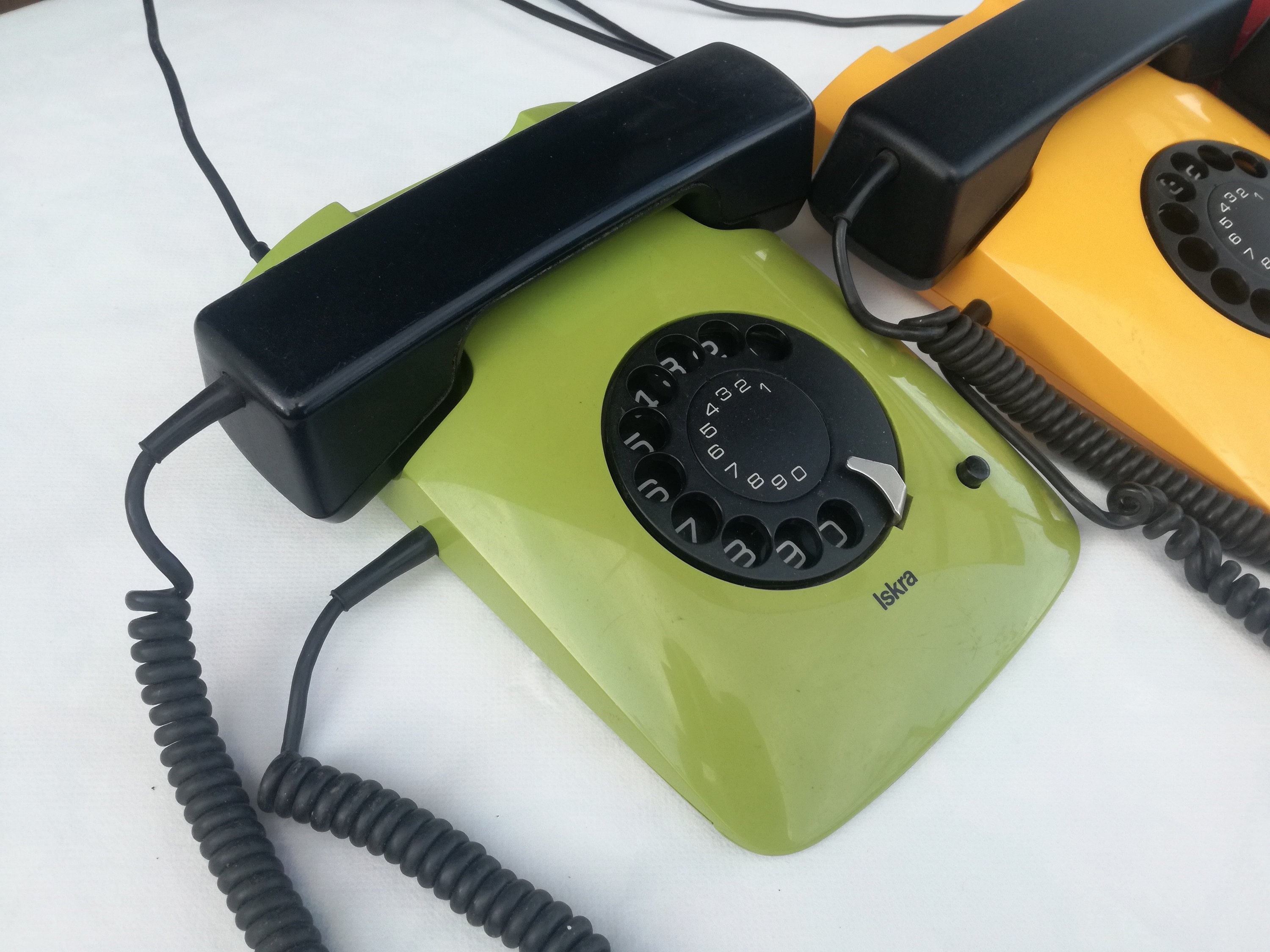 Iskra ETA80 Rotary Dial Telephone / 1980s Iskra Telephone, Made in