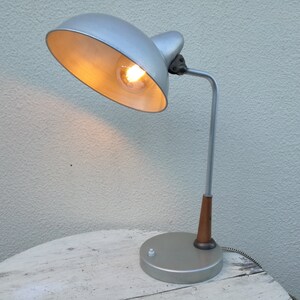 Vintage Bauhaus Design Industrial Table Lamp / Christian Dell Aluminium Desk Lamp / Mid Century Modern Lighting
