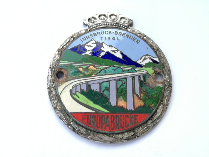 Vintage Car Grill Badge / Oldtimer Classic Car Grill Ornament Etsy