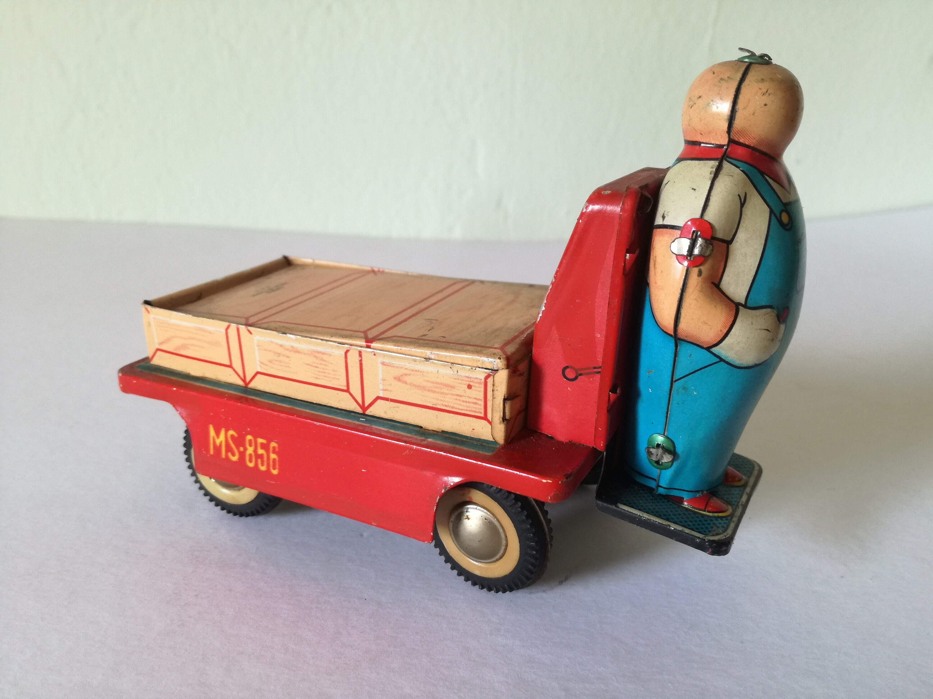 Vintage Tin Toy Railway Luggage Car / MS856 China Clockwork Etsy