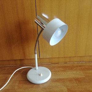 Vintage Desk Lamp / 1970s Desktop Lamp / Vintage Table Lamp / Mid Century Modern Light / Bauhaus Minimalist Lamp