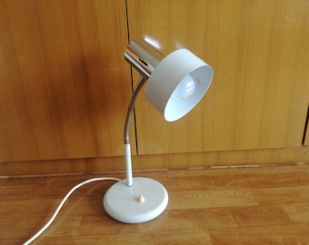 Vintage Desk Lamp / 1970s Desktop Lamp / Vintage Table Lamp / Mid Century Modern Light / Bauhaus Minimalist Lamp