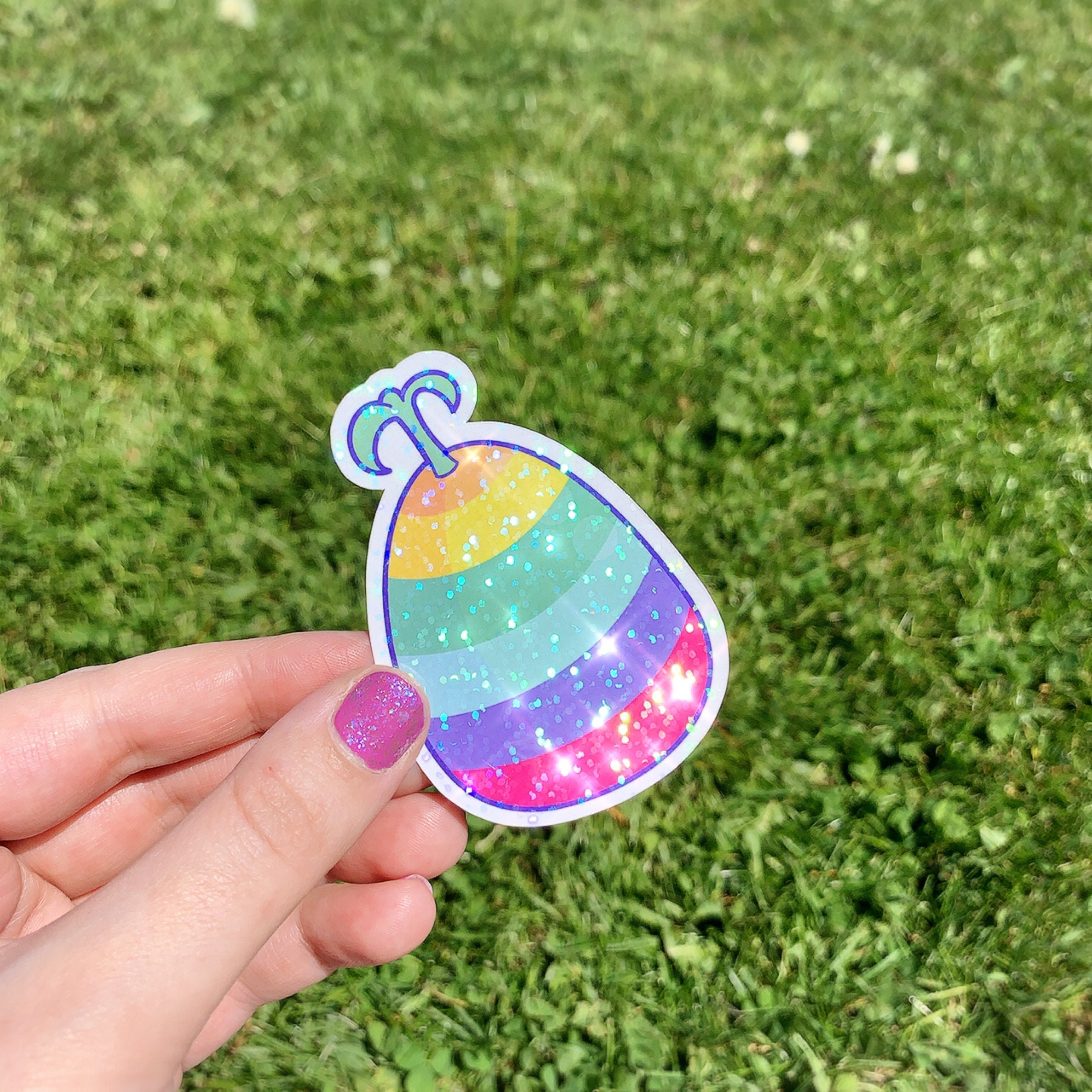 Neopets Rainbow Negg Sticker Neopets Glitter Sticker 2000s Etsy