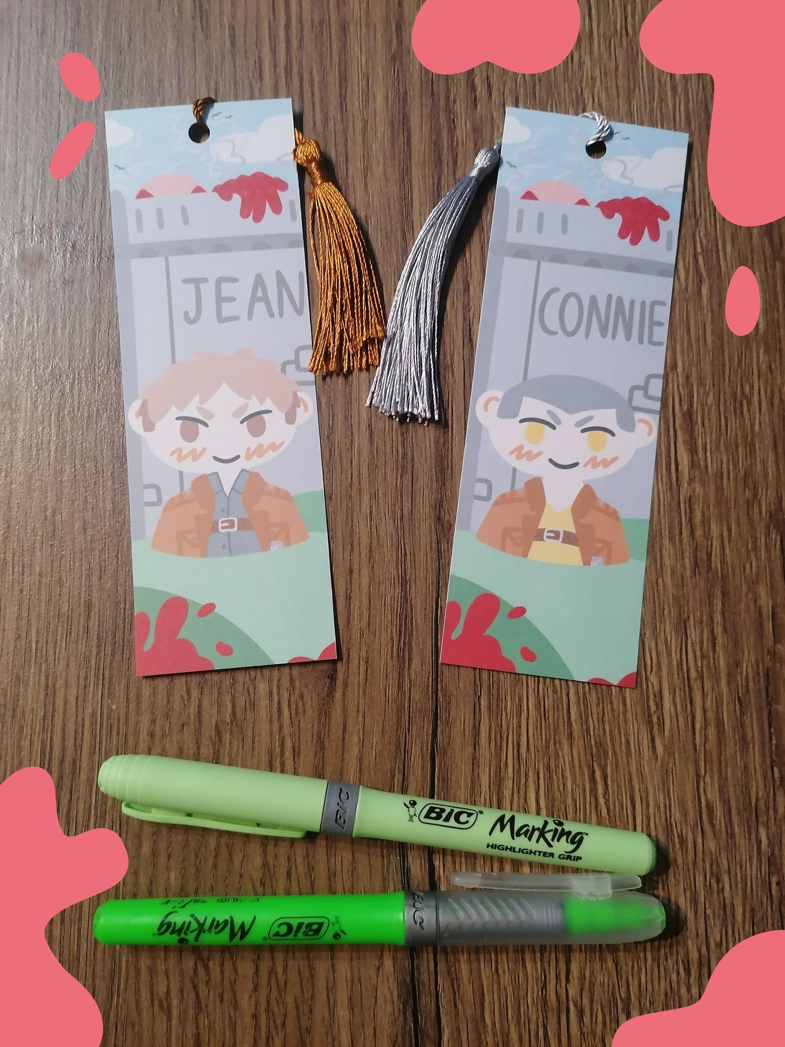 Attack On Titan chibi bookmarks 12 characters AOT/SNK | Etsy