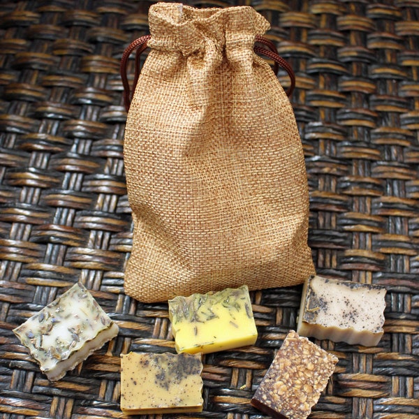 Handmade Soap Sample bag (random soaps), perfect gift/100% handmade/ All Organic