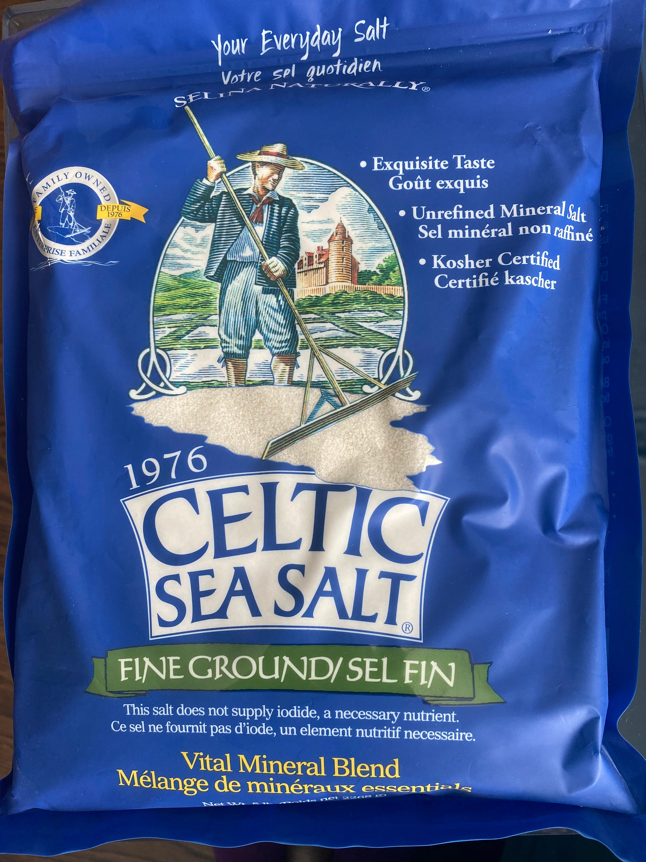 Sel Gris Celtique de France (French Grey Celtic Sea Salt) Tamisé