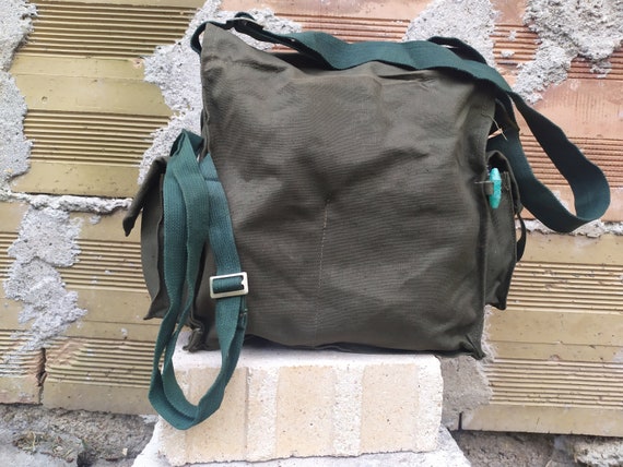 NEVER USED Military Petroleum Green Bag, Vintage … - image 4