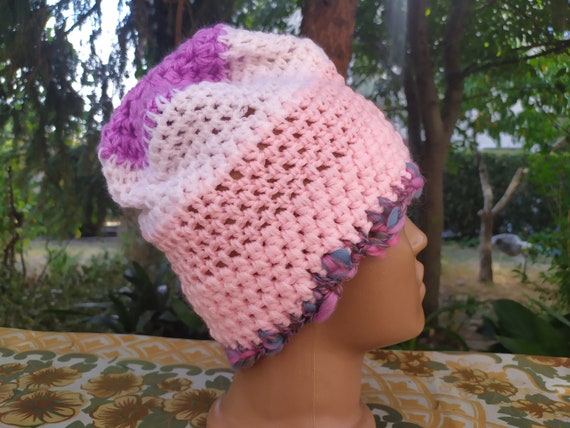 NEVER USED Hand Knitted Winter Hat, Vintage Winte… - image 1