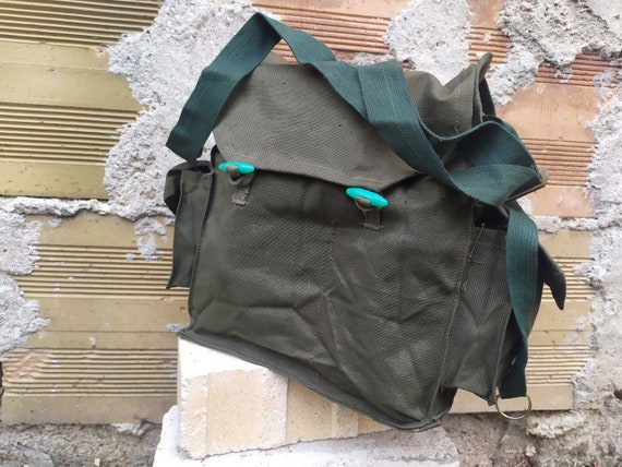 NEVER USED Military Petroleum Green Bag, Vintage … - image 3