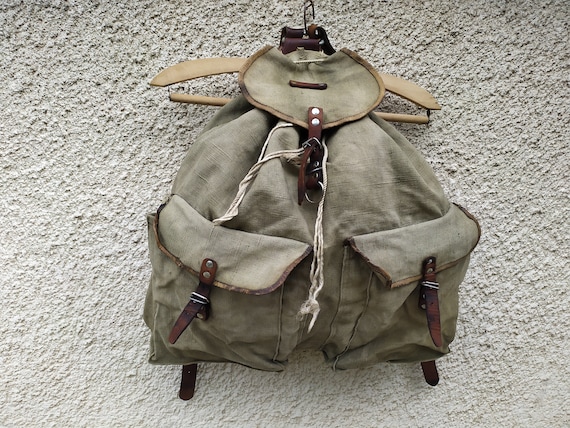 vintage army backpack